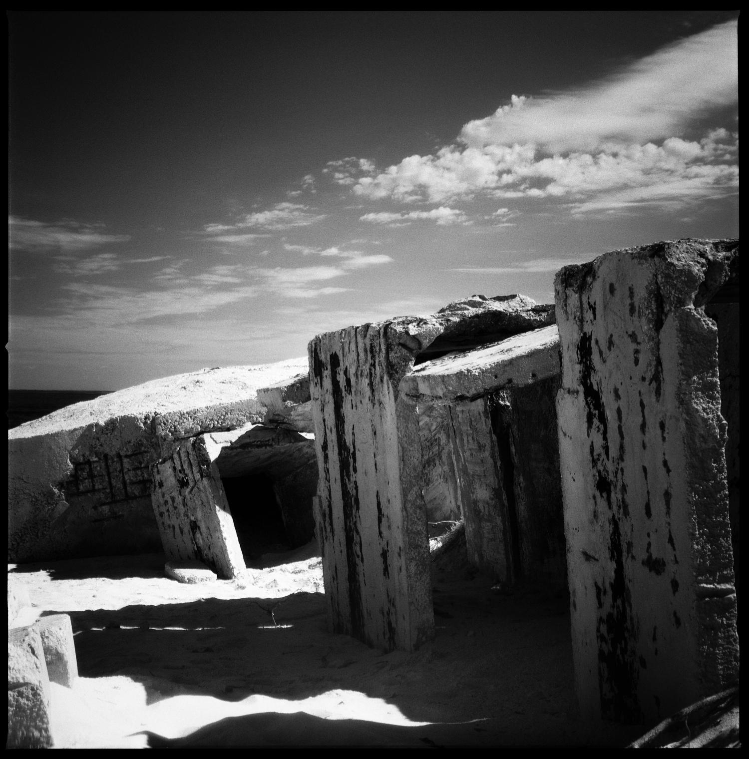 Paul Cooklin Landscape Photograph - Edition 1/10 - Ruin, Santa Maria Beach, Havana, Cuba, Silver Gelatin Photograph