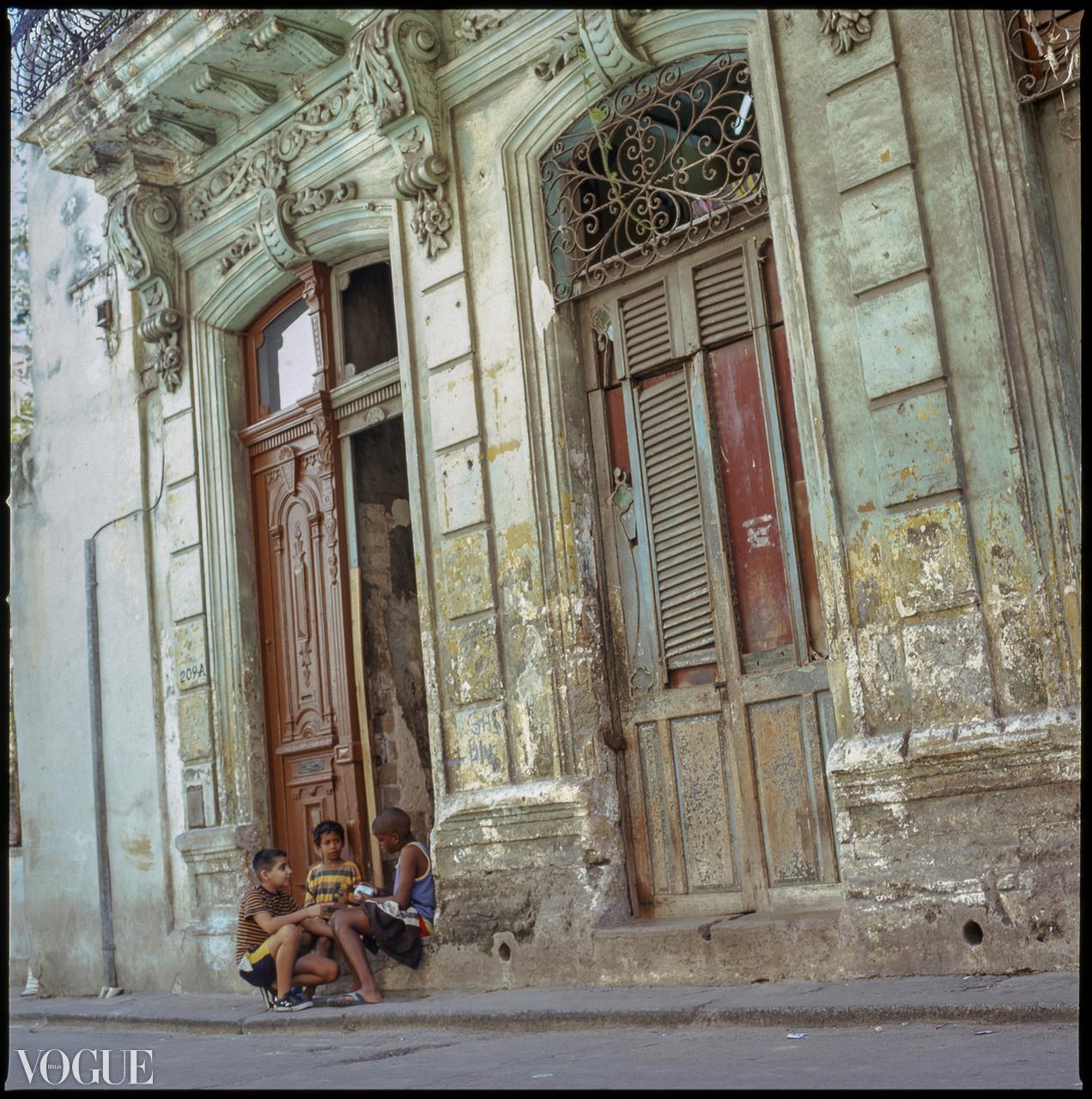 Paul Cooklin Landscape Photograph - Edition 1/10 - Street Children, Old Havana, Cuba , C-Type Photograph