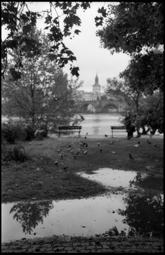 Edition 1/10 - Vue de la rivière Vltava, Prague, photographie à la gélatine argentique
