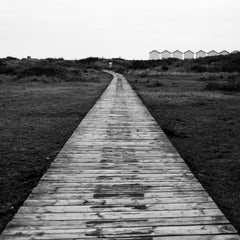 Edition 2/10 - Beach Huts II, Dawlish Warren, Devon,  Silver Gelatin Photograph