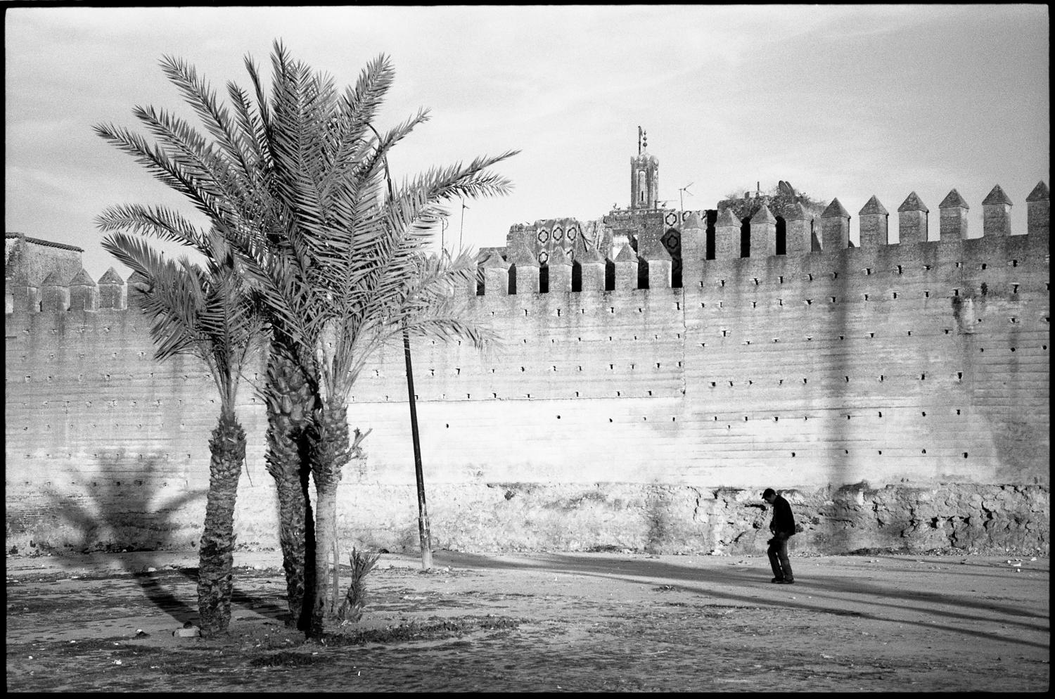 Paul Cooklin Landscape Photograph - Edition 2/10 - Walls of the Mechouar, Fes, Morocco, Silver Gelatin Photograph