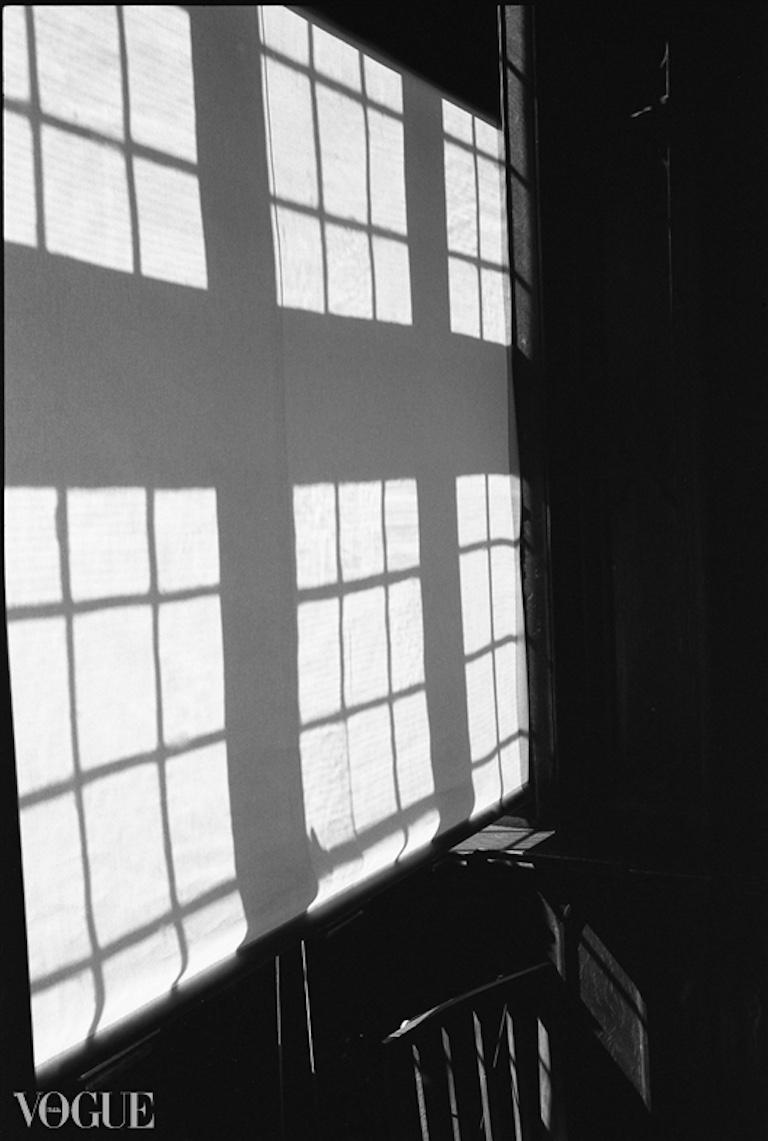 Paul Cooklin Black and White Photograph - Edition 3/10 - Window Blinds, Felbrigg Hall, Norfolk, Silver Gelatin Photograph