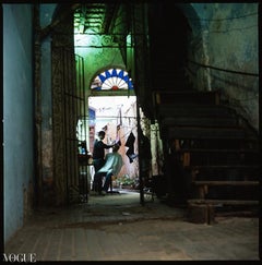 Cuban Barber Shop, Old Havana, Cuba Art Print
