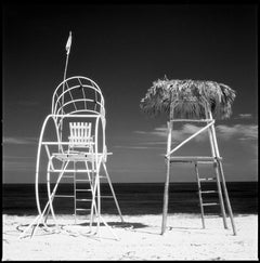 Edition 1/50 AP 2/5 - Lifeguard Towers, Santa Maria Beach, Havana, Cuba Print