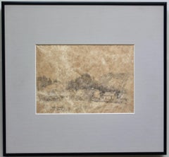 Paul Cornoyer "A Row of Houses in the Countryside"