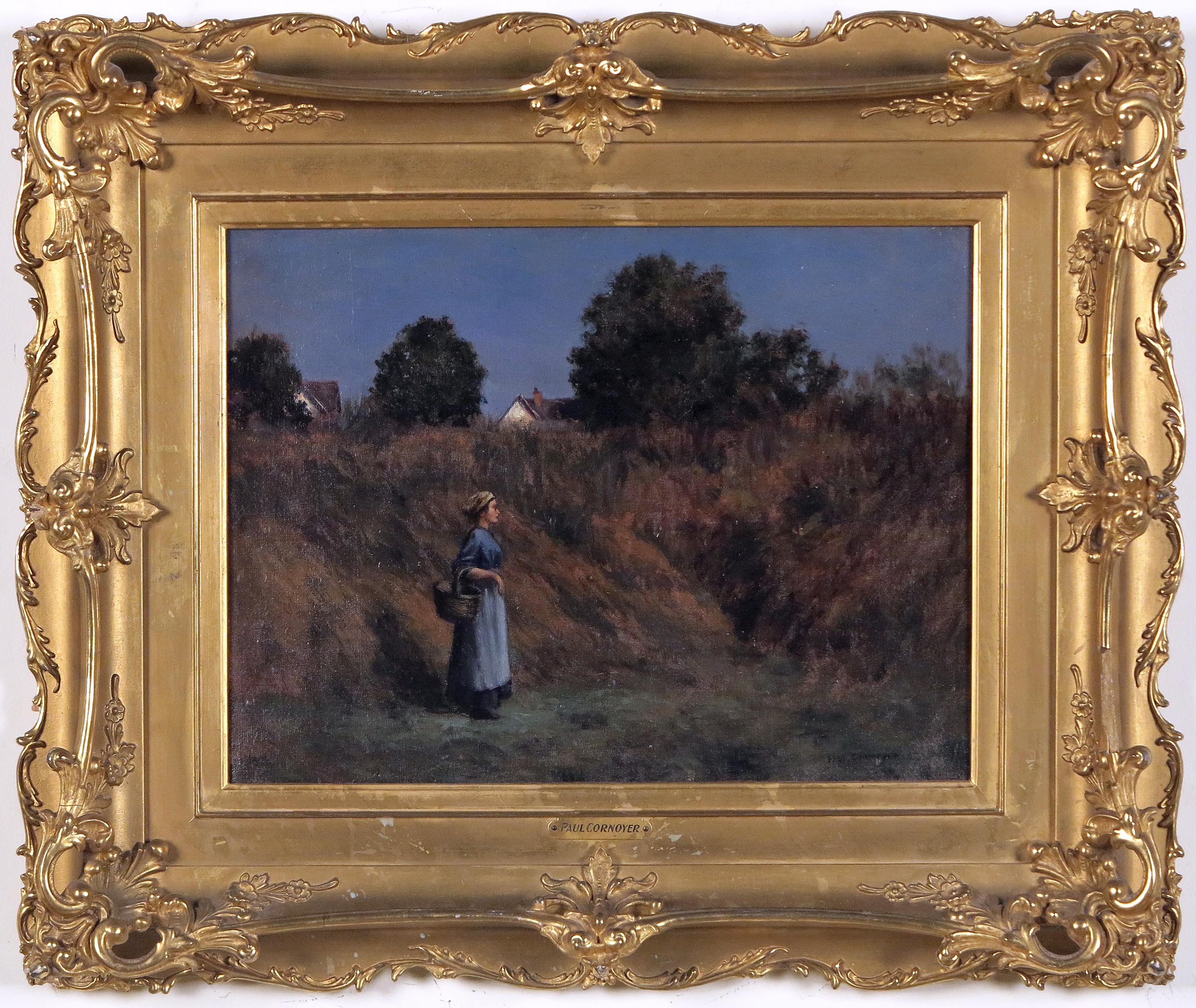 Women in a Field - Painting by Paul Cornoyer