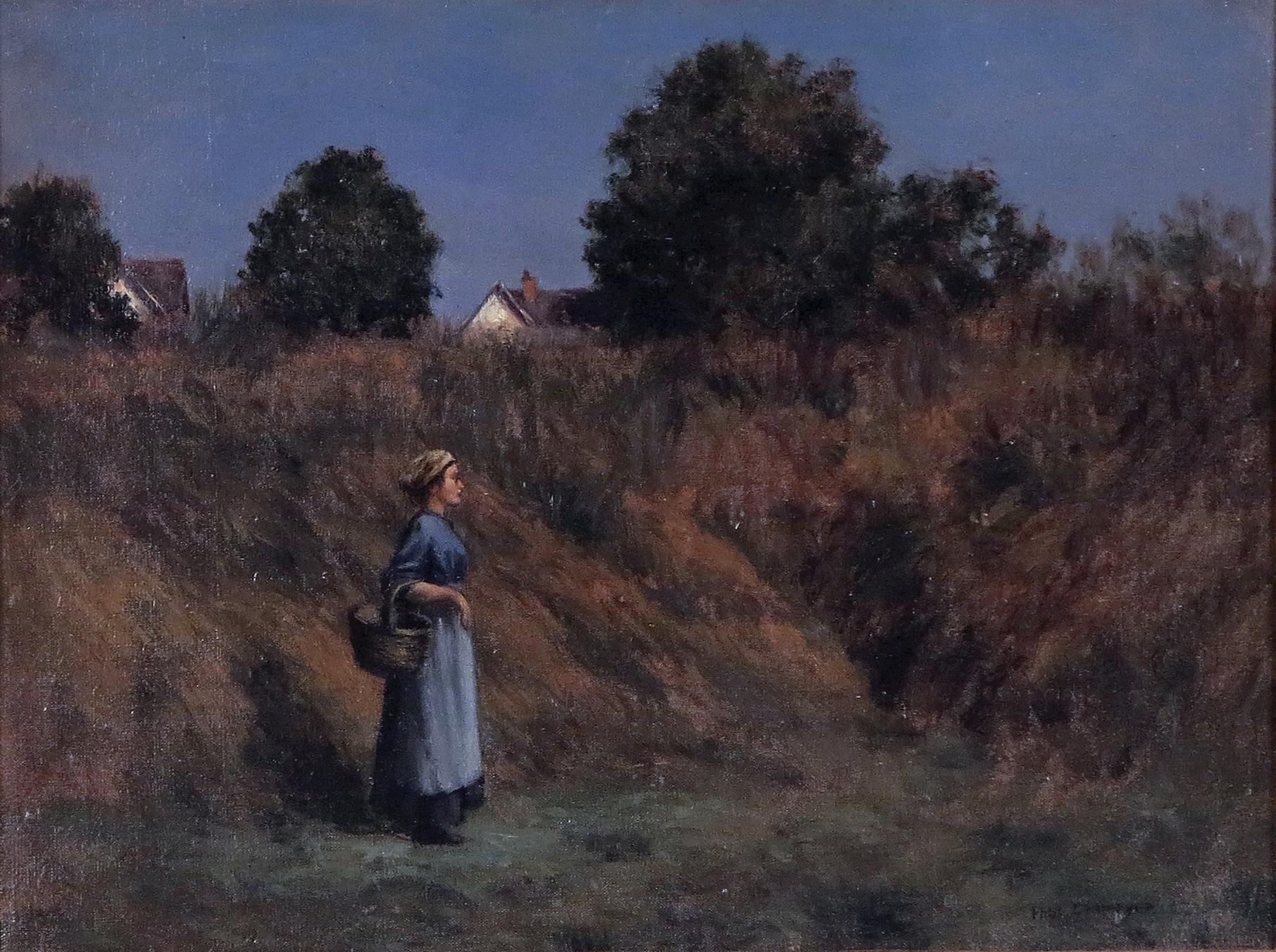 Paul Cornoyer Figurative Painting - Women in a Field