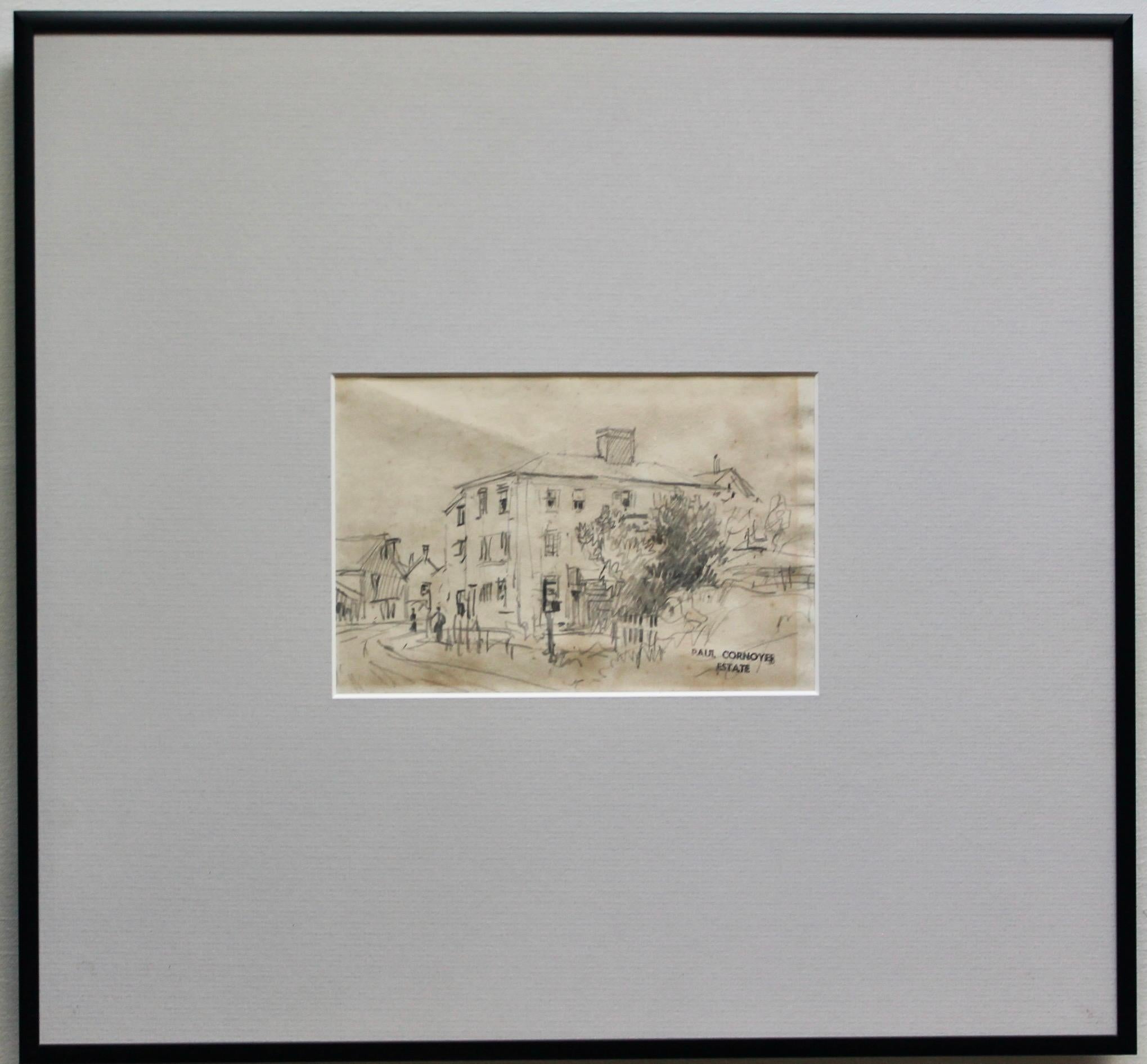 These Paul Cornoyer pencil sketches all bear labels from the David Findlay Jr.
Gallery and were exhibited in the 1973 Cornoyer Retrospective at The Lakeview Center for the Arts & Sciences in Peoria Illinois. The exhibition drew heavily from the