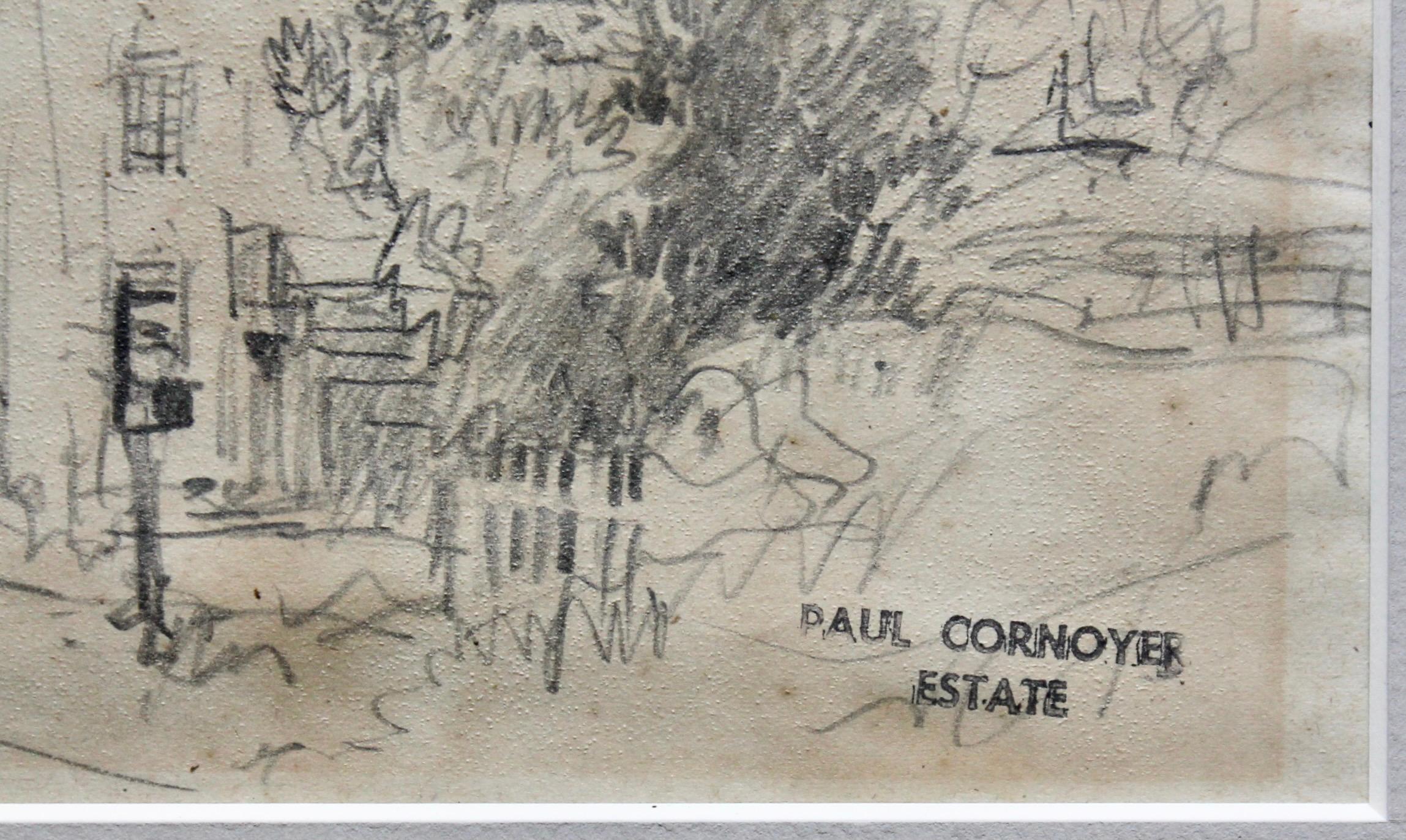 Paul Cornoyer: „Drei Geschichtenhaus“ (amerikanisch) im Angebot