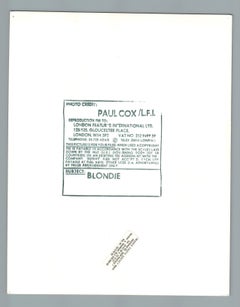 Blondie Singing Vintage Original Photograph