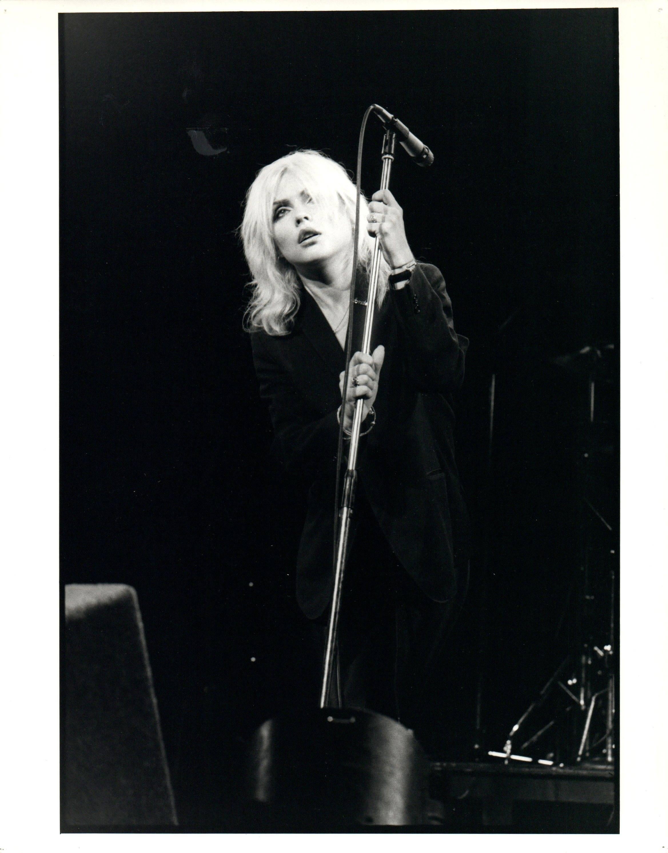 Paul Cox Black and White Photograph - Blondie Singing Vintage Original Photograph