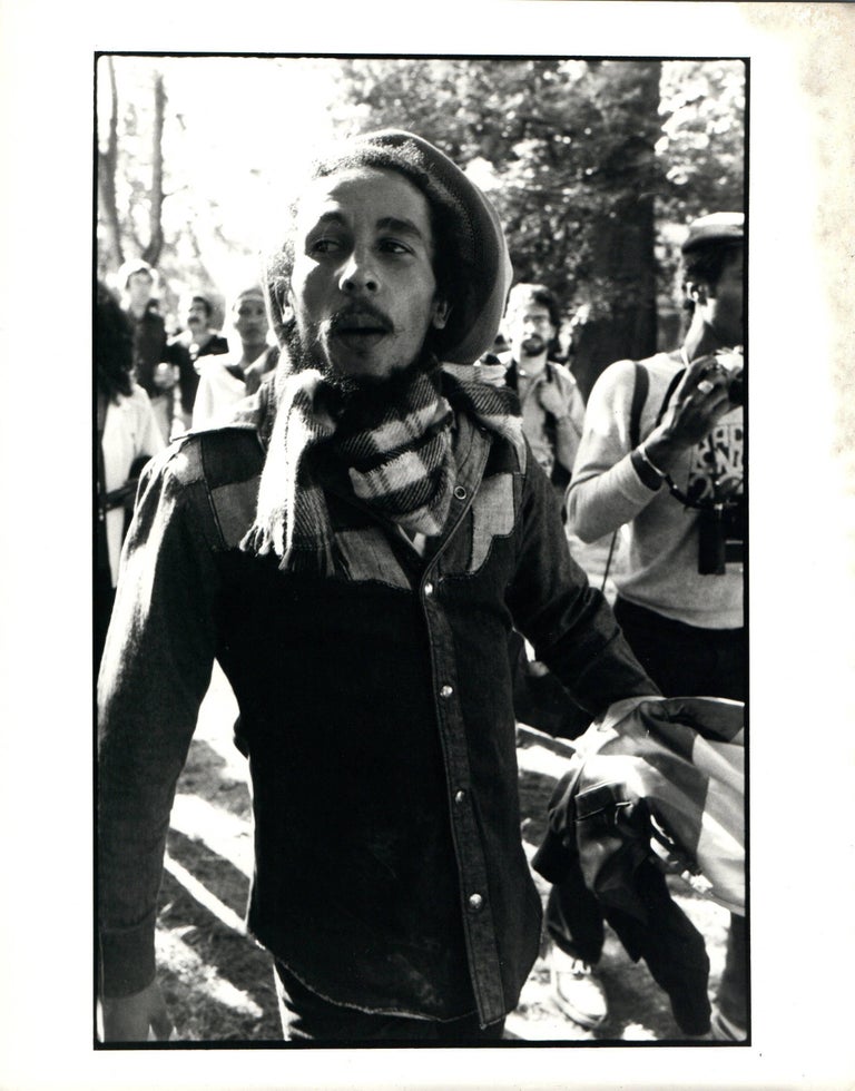 Paul cox black and white photograph bob marley walking outdoors vintage original photograph Paul cox black and white photograph bob marley walking outdoors vintage original photograph