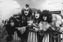 KISS Candid Group Portrait in Full Makeup Vintage Original Photograph