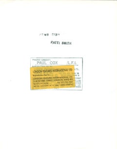 Patti Smith Performing Vintage Original Photograph