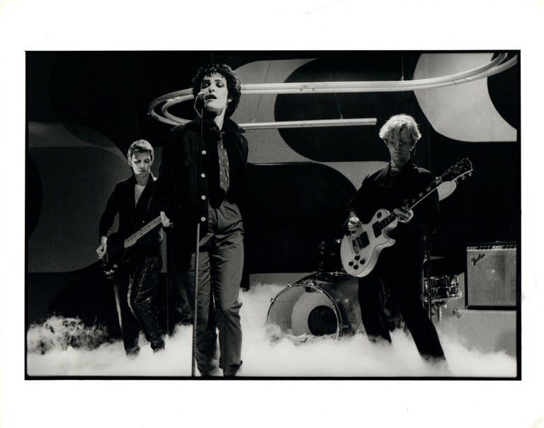 Paul Cox Black and White Photograph - Siouxsie and The Banshees on Stage Vintage Original Photograph