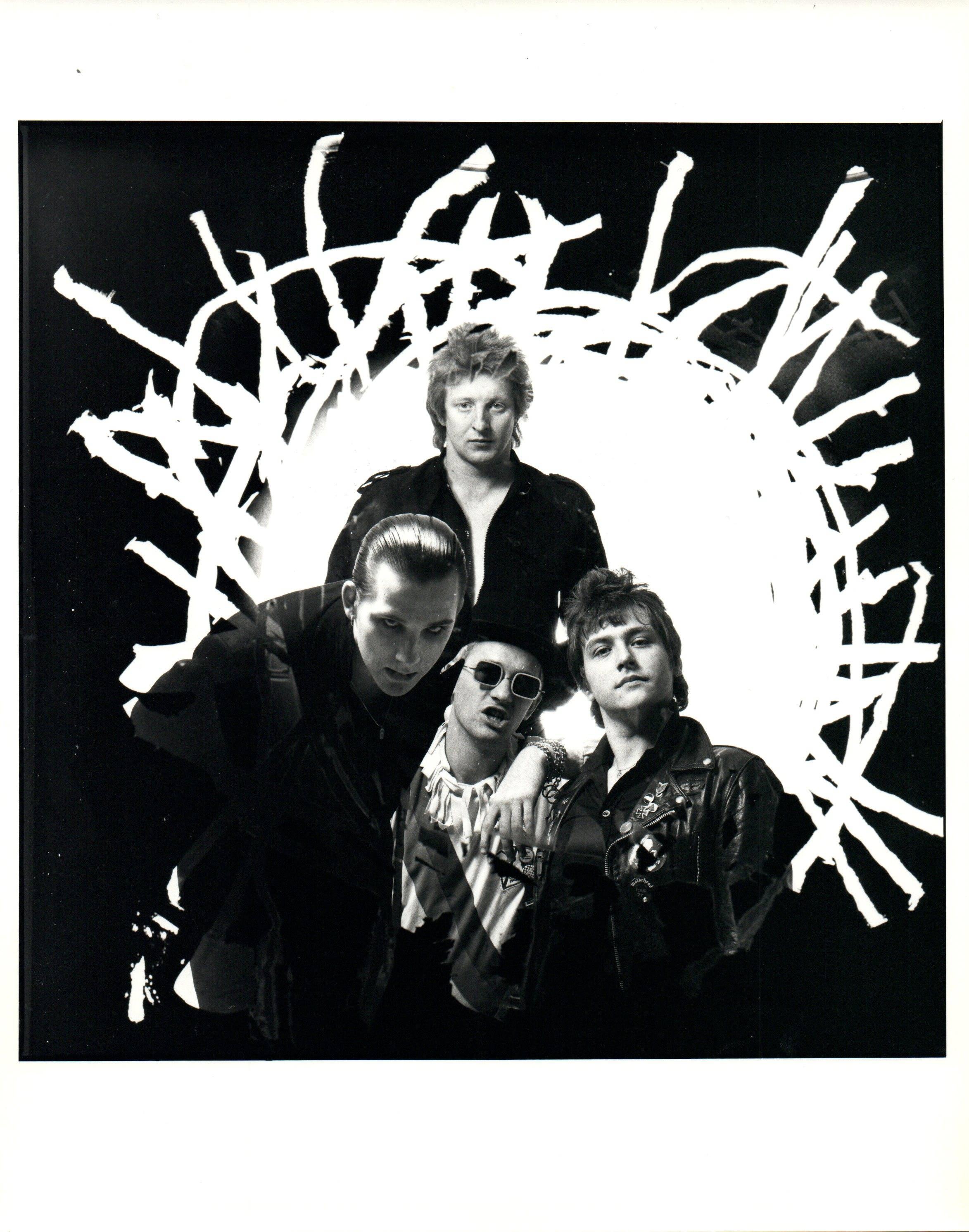 Paul Cox Black and White Photograph - The Damned Group Portrait Vintage Original Photograph