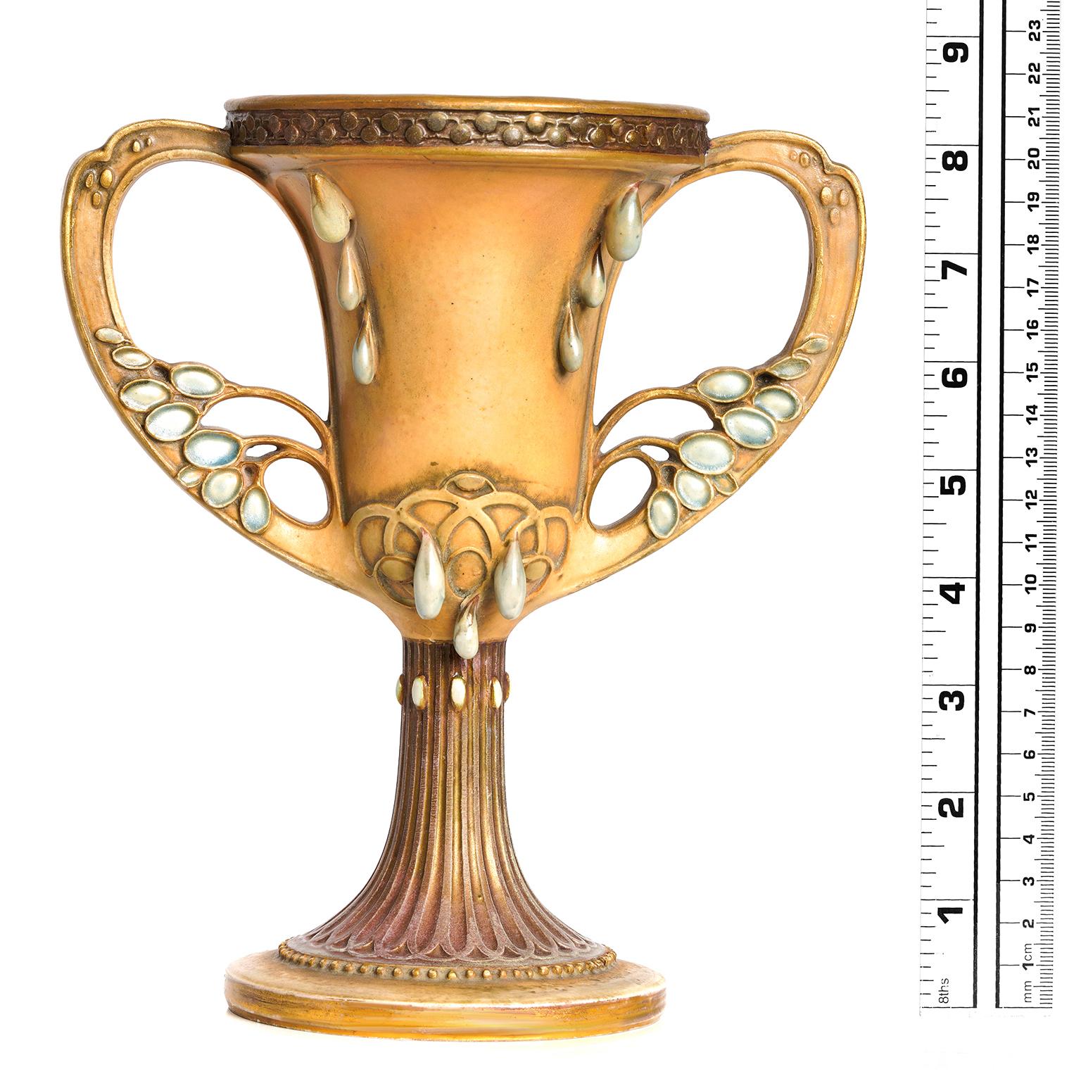 Ceramic Paul Dachsel for Amphora Two Handled Vase For Sale