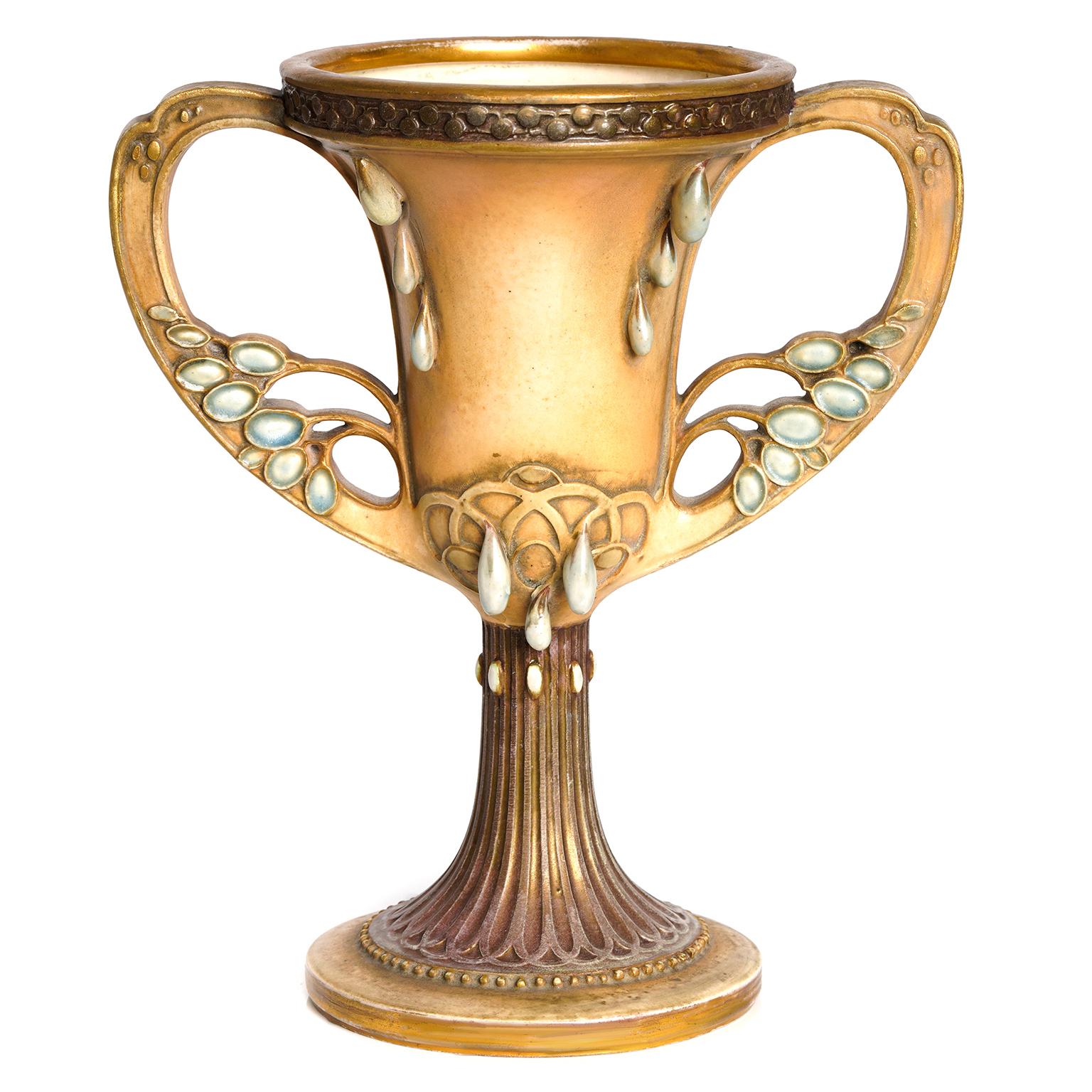 Paul Dachsel for Amphora Two Handled Vase For Sale 1