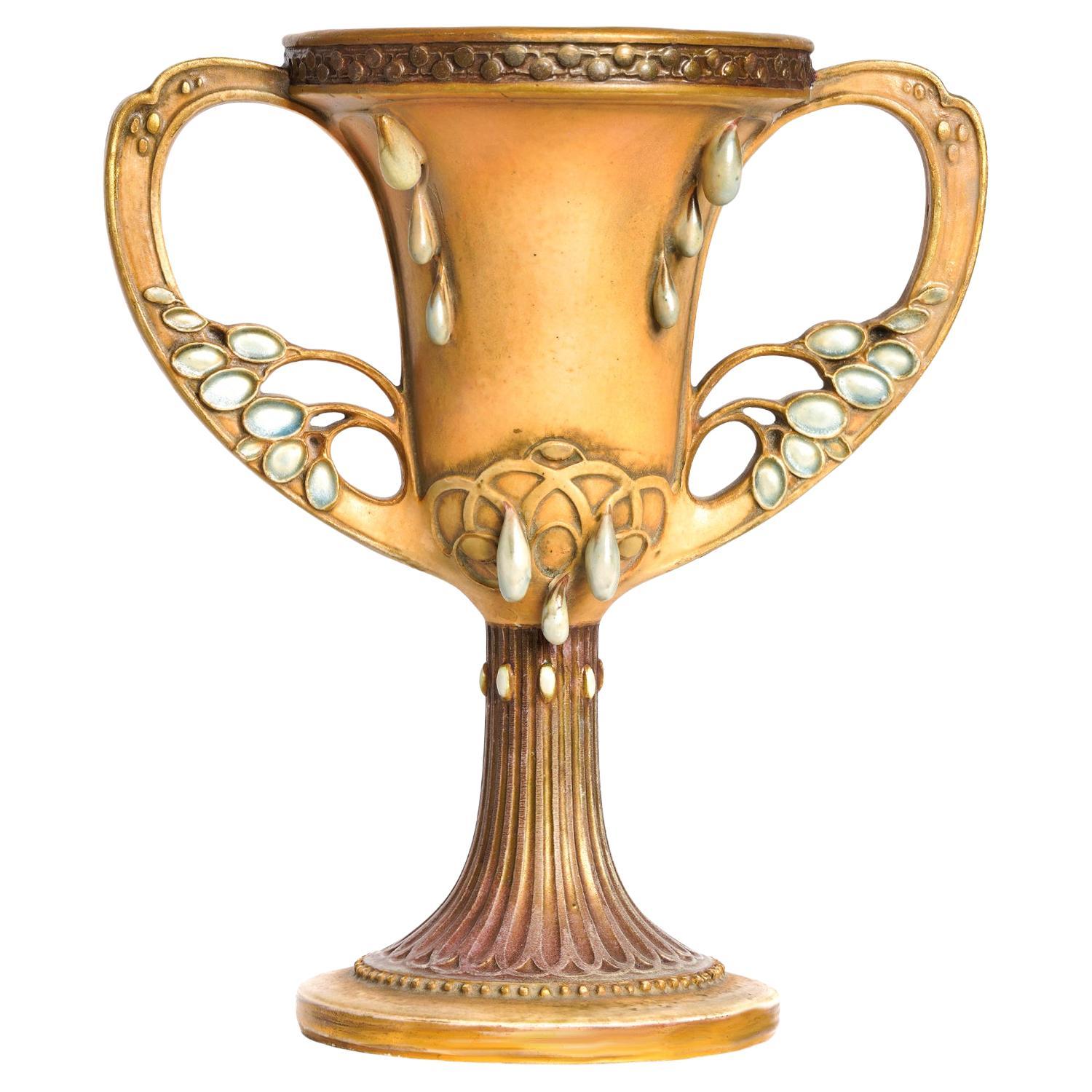 Paul Dachsel for Amphora Two Handled Vase For Sale