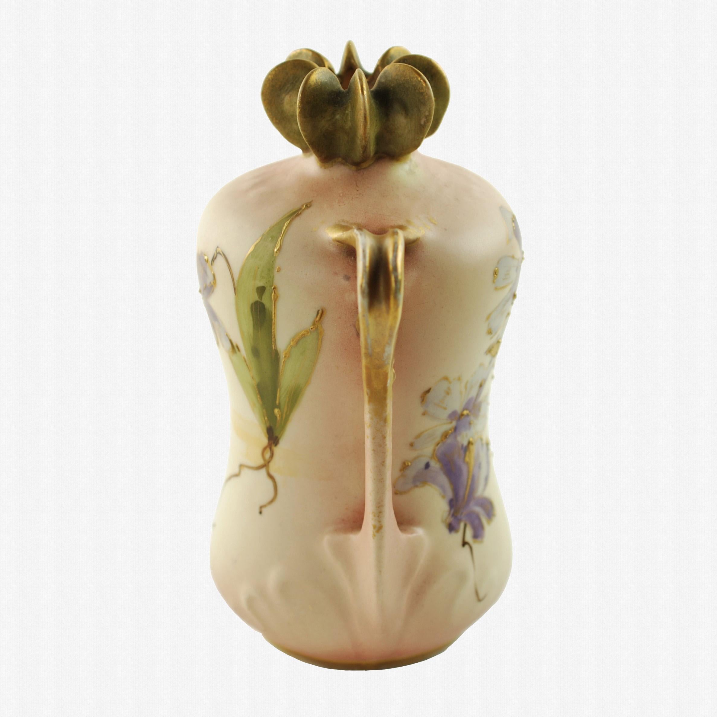 Autrichien Vase ancien en porcelaine Paul Dachsel pour Riessner, Stellmacher et Kessel Amphora en vente