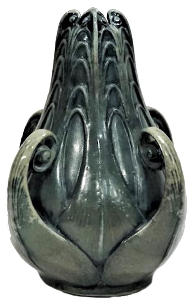 Autrichien Vase « Fern » en céramique autrichienne de Jugenstil de Paul Dachsel pour Turn Teplitz, vers 1900 en vente