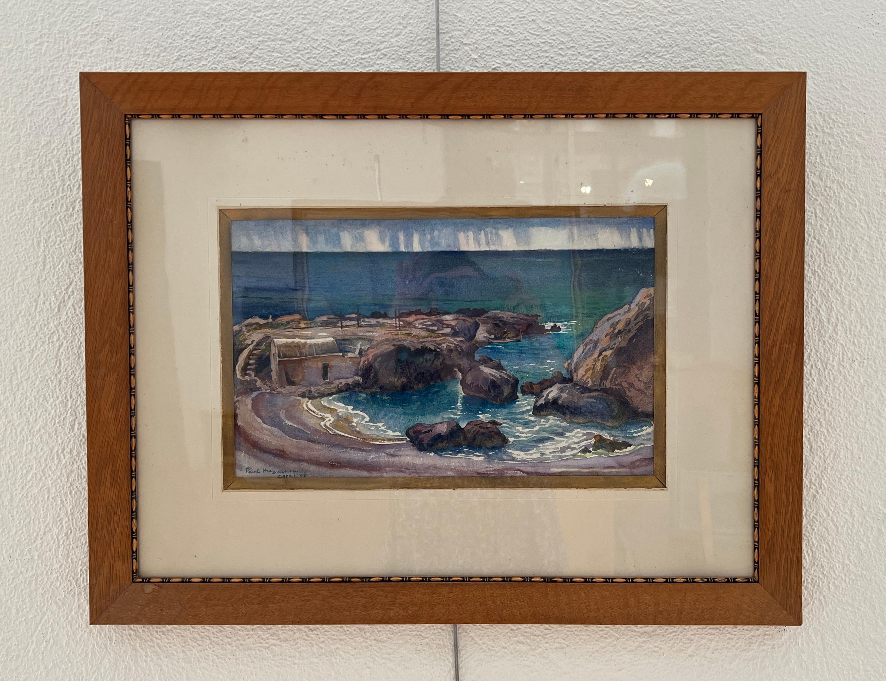 Capri - Painting de Paul Daniel Huguenin-Virchaux