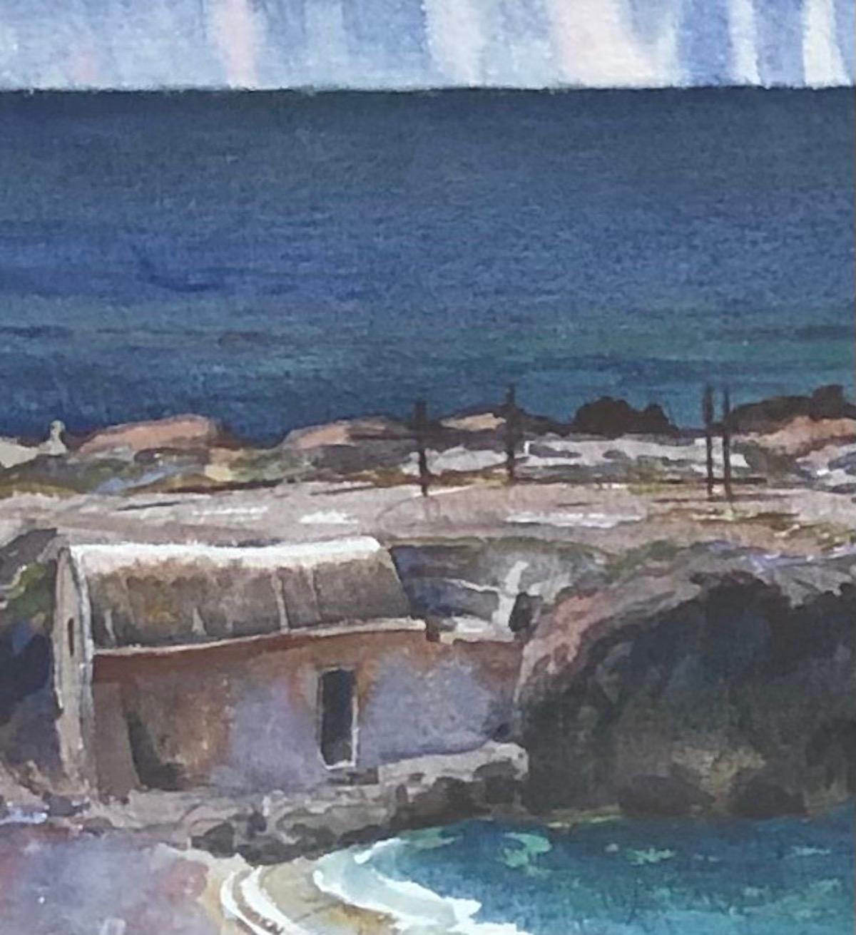 Capri - Modern Painting by Paul Daniel Huguenin-Virchaux