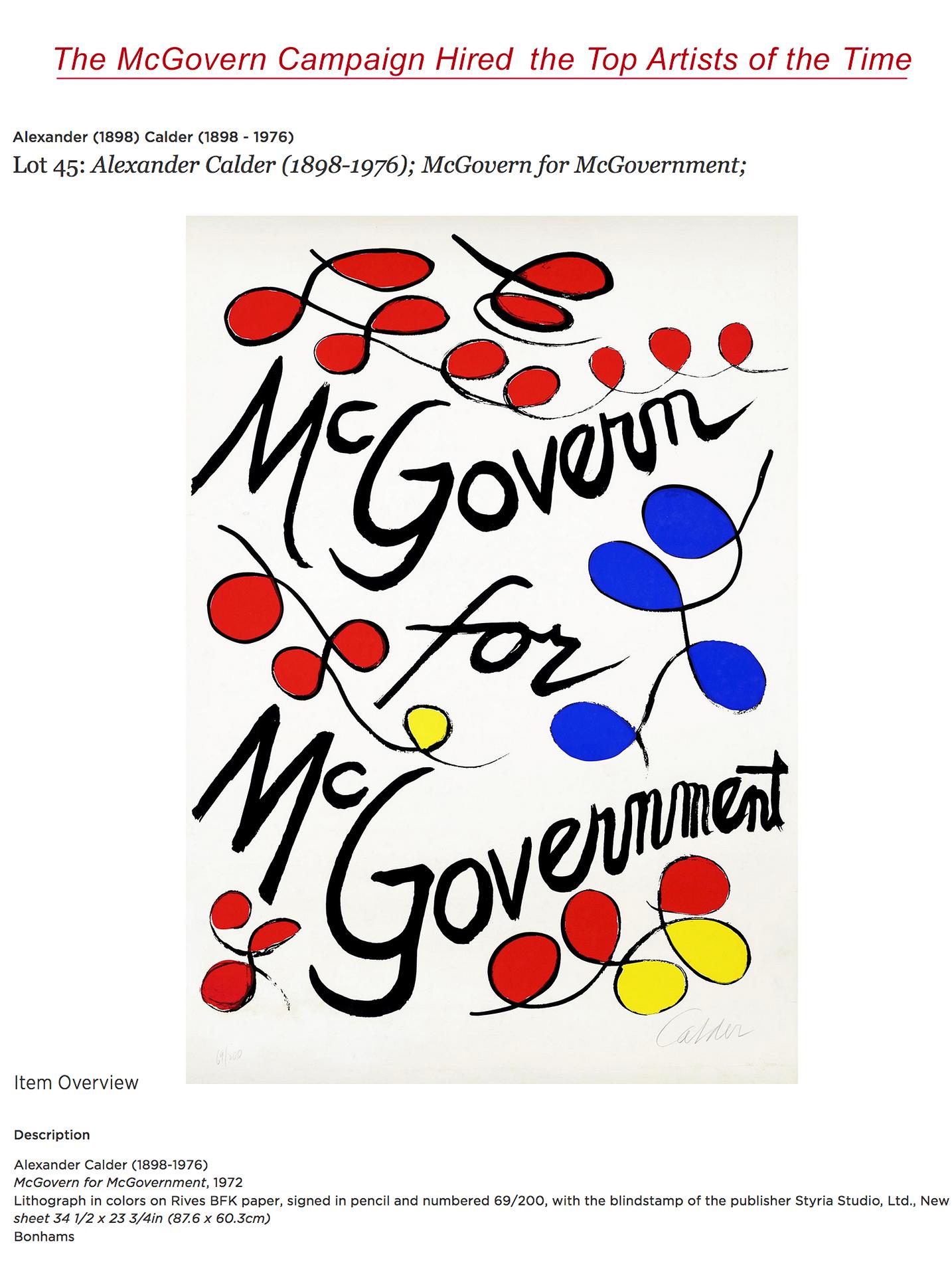 George McGovern Präsidentschaftskampagne ( Alt )  - Che Guevara-Plakat Künstler im Angebot 9