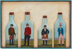 Whisky Drinkers of Ireland, Scotland, Canada, the United States Relief Sculpture