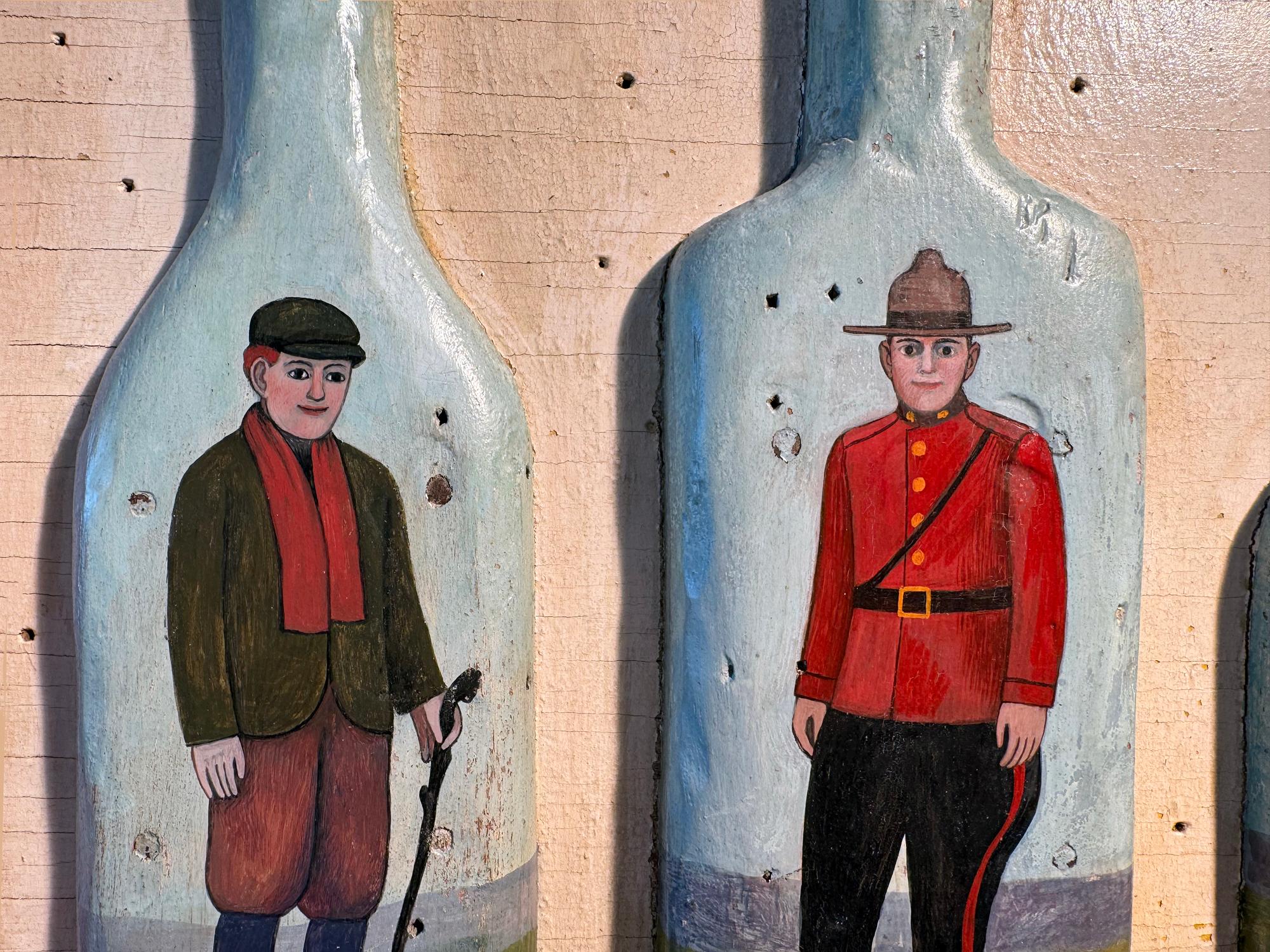 Whisky Drinkers of Ireland, Scotland, Canada, the United States Relief Sculpture For Sale 4