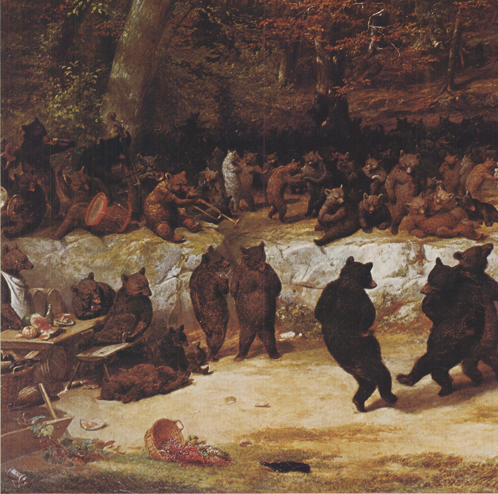 Paul Davis 'The Bear Dance...Or Wall Street Jubilee II' 1983- Vintage For Sale 2
