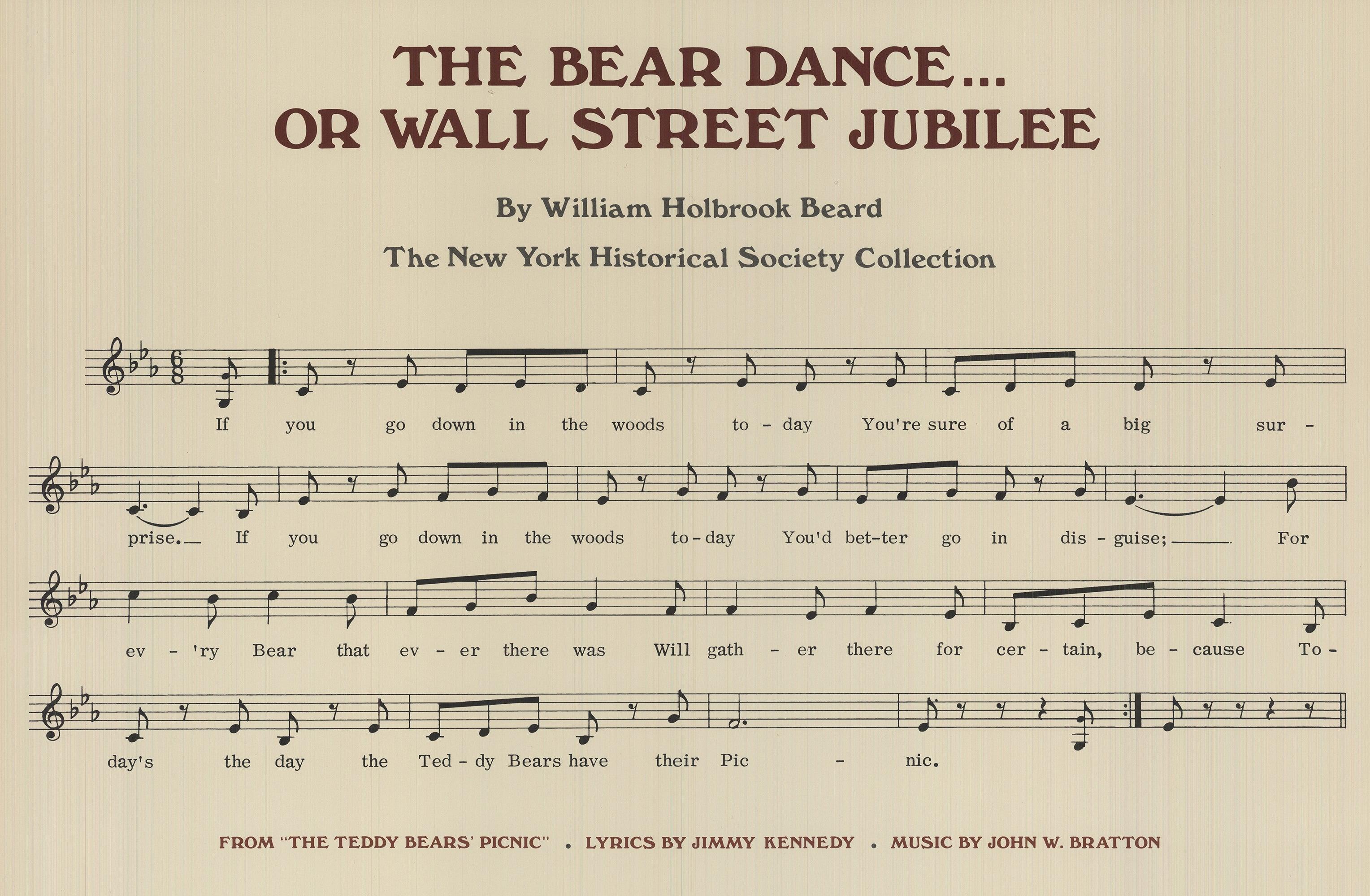 Paul Davis 'The Bear Dance...Or Wall Street Jubilee II' 1983- Vintage For Sale 3