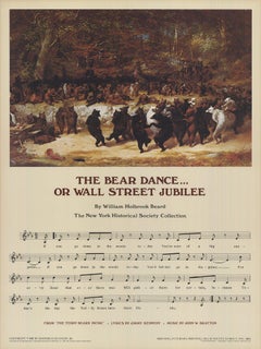 Paul Davis 'The Bear Dance...Or Wall Street Jubilee II' 1983- Vintage
