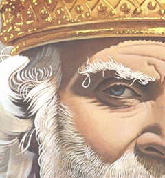 King Lear 1984 Offset Print, Contemporary Style, Unframed, Large Size