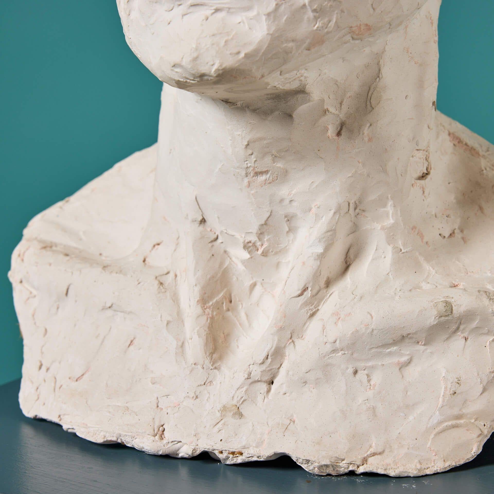 Paul Day (b. 1967) Portrait Plaster Bust of Male For Sale 1