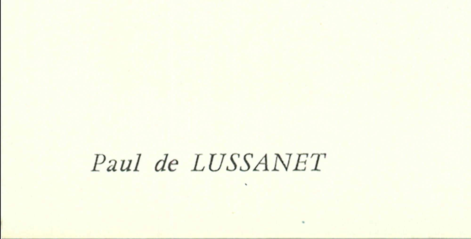 1967  'Turquoise and Black' - Contemporary Print by Paul de Lussanet