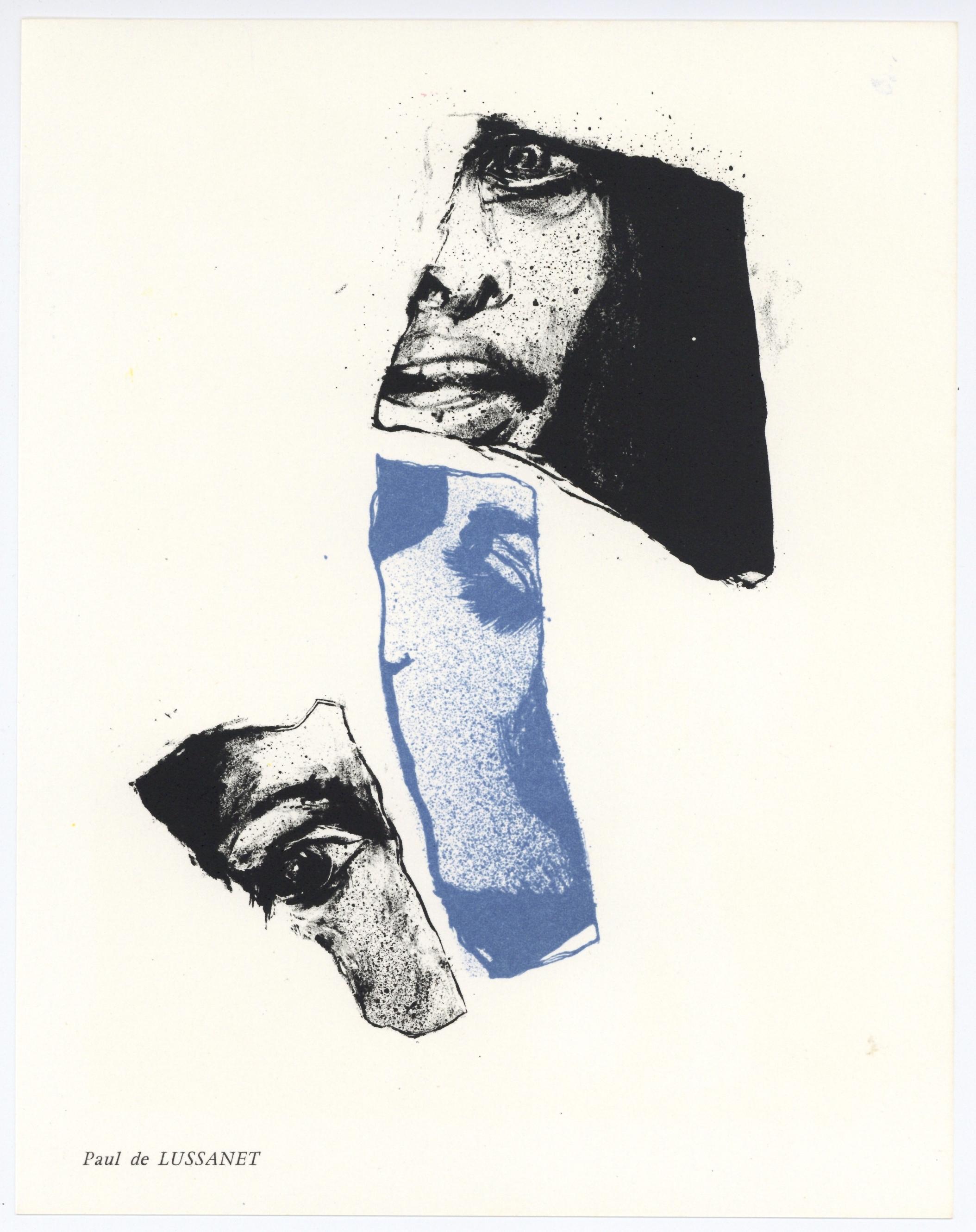 Paul de Lussanet Figurative Print - original lithograph