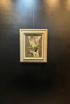 Composizione astratta di Paul Delapoterie - Olio su legno 40x53 cm