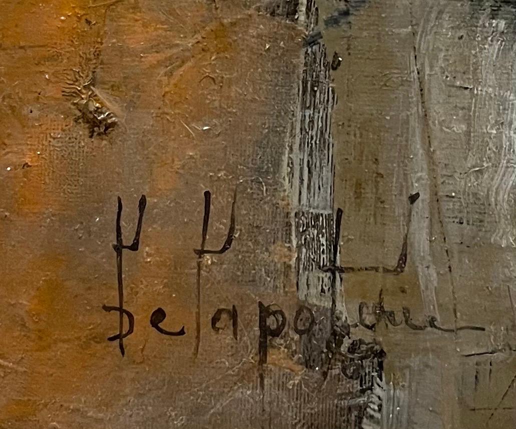 Composizione astratta di Paul Delapoterie - Olio su legno 40x53 cm 2