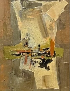 Composizione astratta di Paul Delapoterie - Olio su legno 40x53 cm
