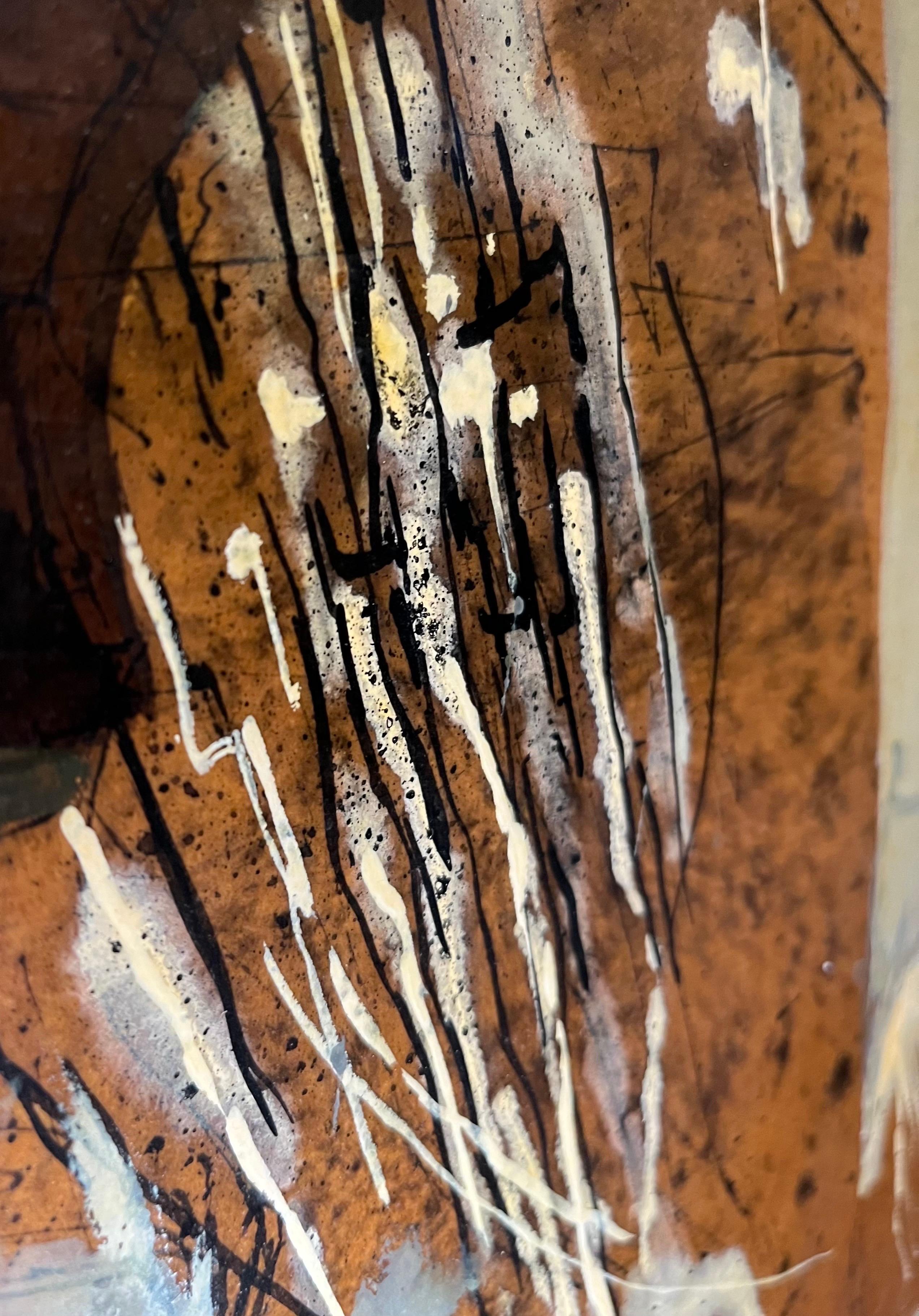 Butterfly di Paul Delapoterie - Olio su legno 49x63 cm in vendita 4