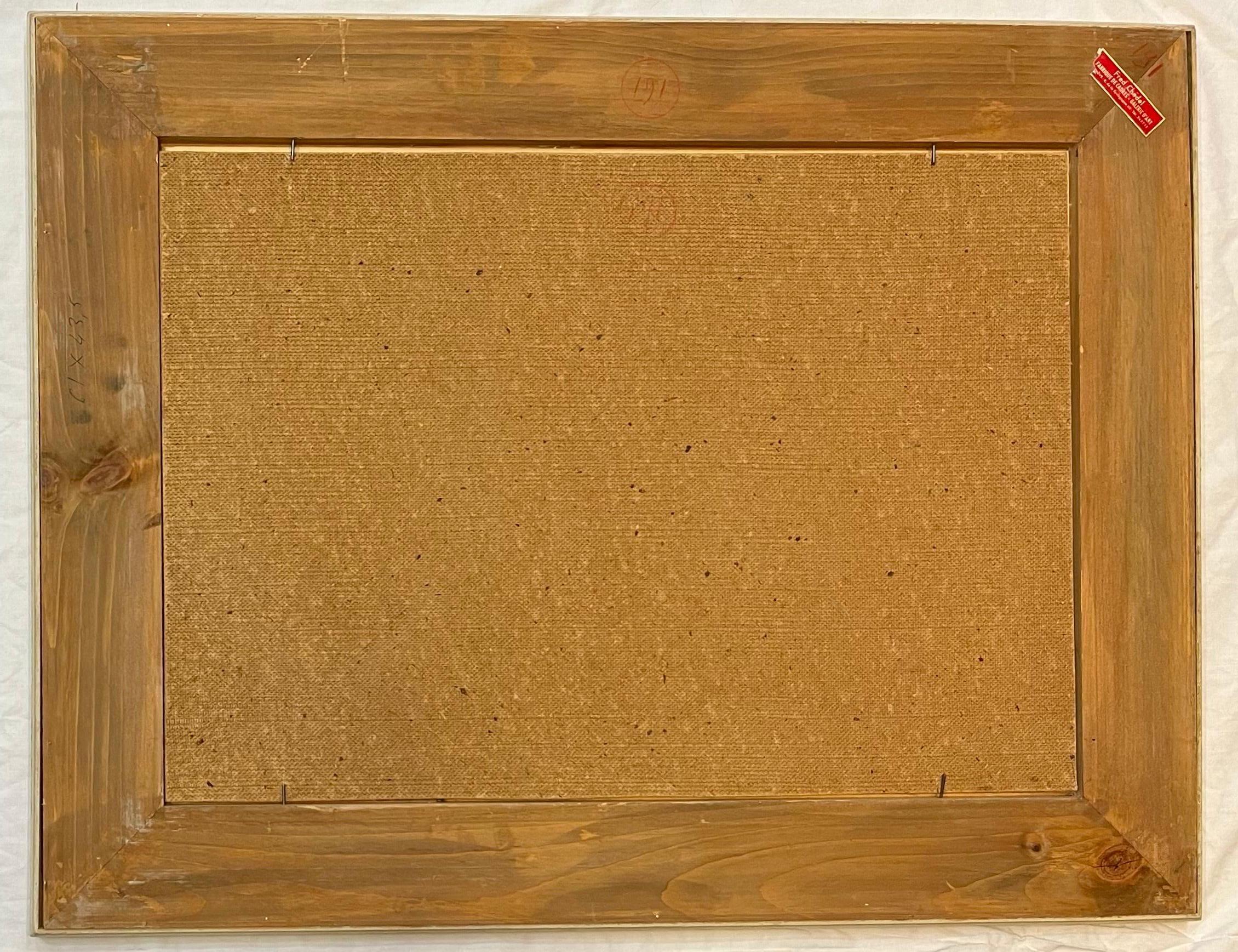 Paesaggio di cantiere di Paul Delapoterie - Olio su tavola 43,5x61 cm in vendita 10