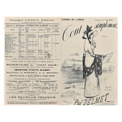Tout Simplement  - Vintage Offset by Paul Delmet - Late 19th Century