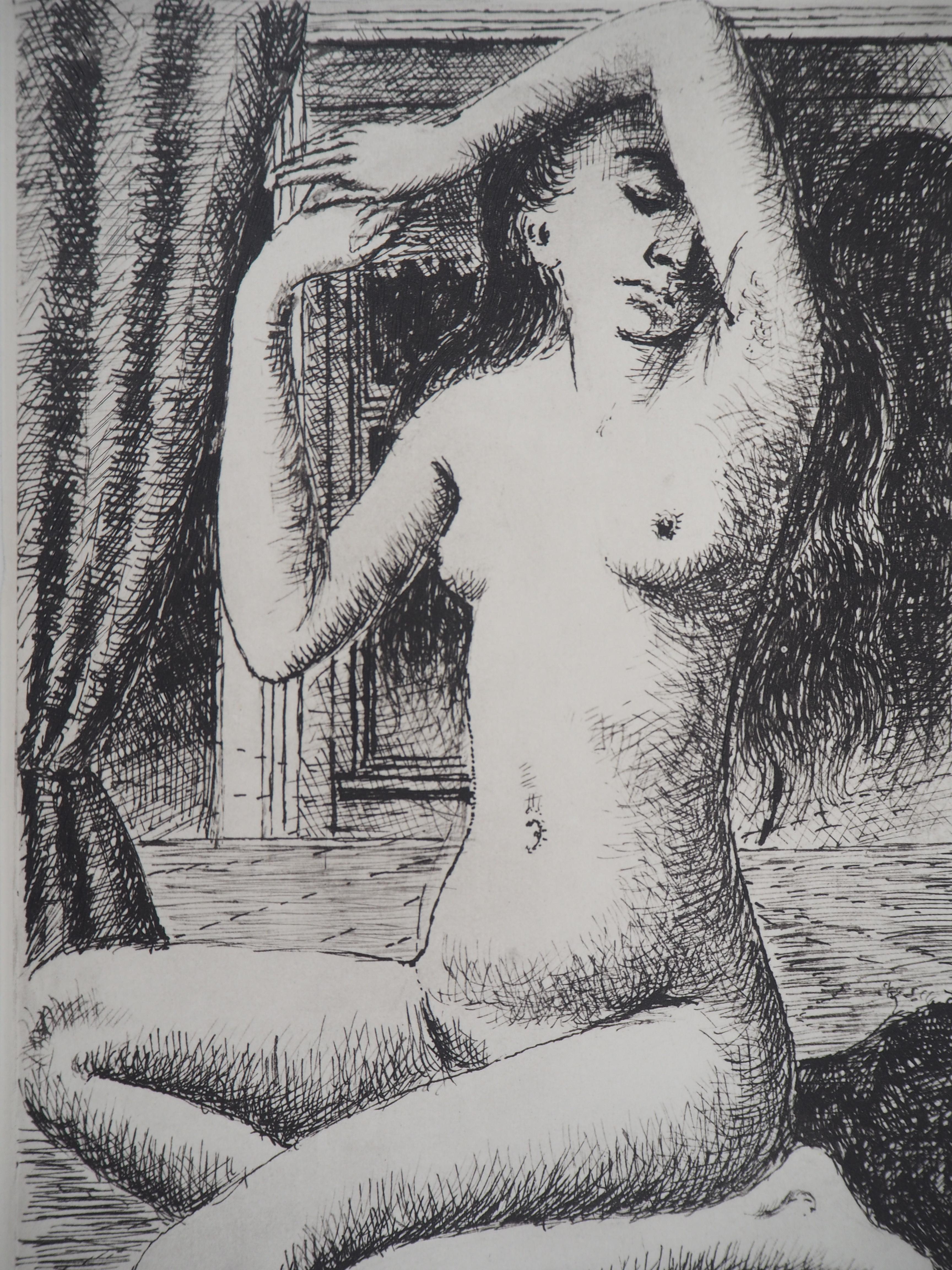 Delight - Etching - 1970 - Modern Print by Paul Delvaux