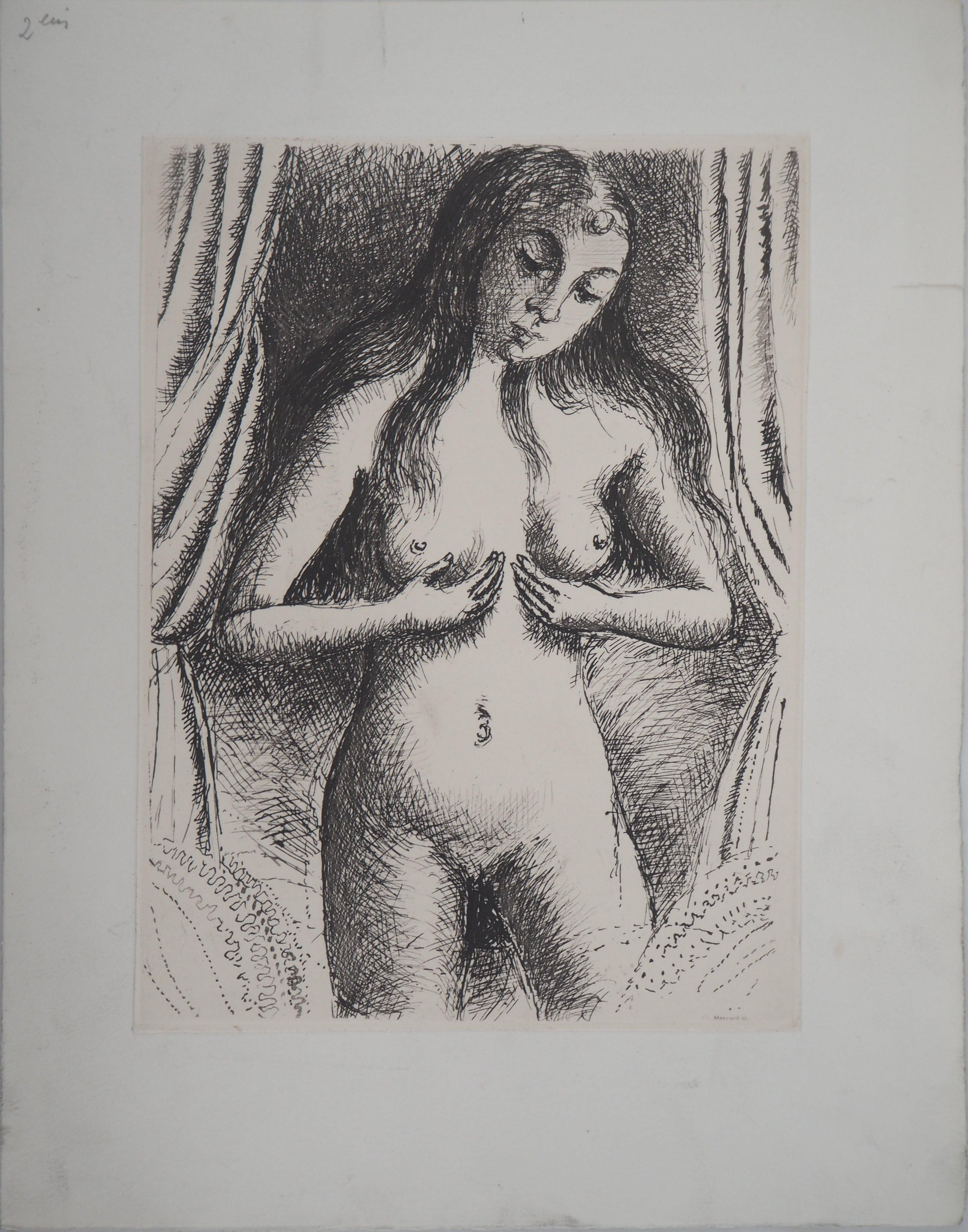 Desire - Etching - 1970 - Print by Paul Delvaux