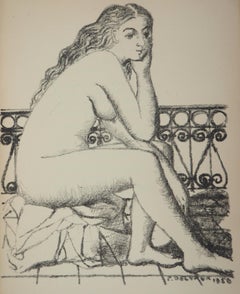 Dreaming Nude - Original lithograph (Mourlot)