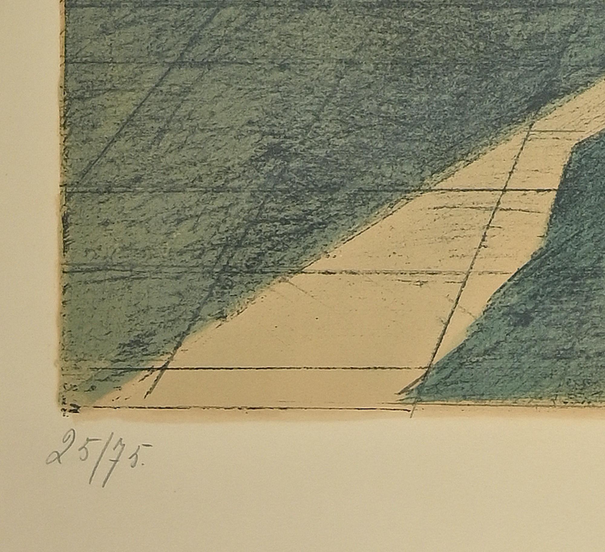 La Voyante - Litografía de Paul Delvaux - 1974 en venta 2