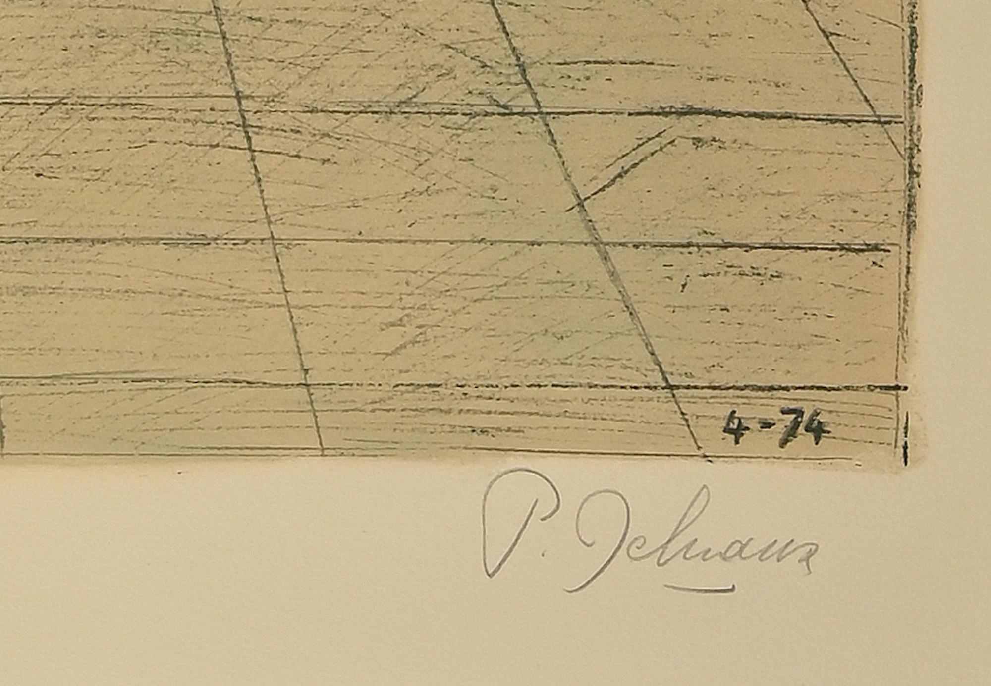 La Voyante - Litografía de Paul Delvaux - 1974 en venta 3
