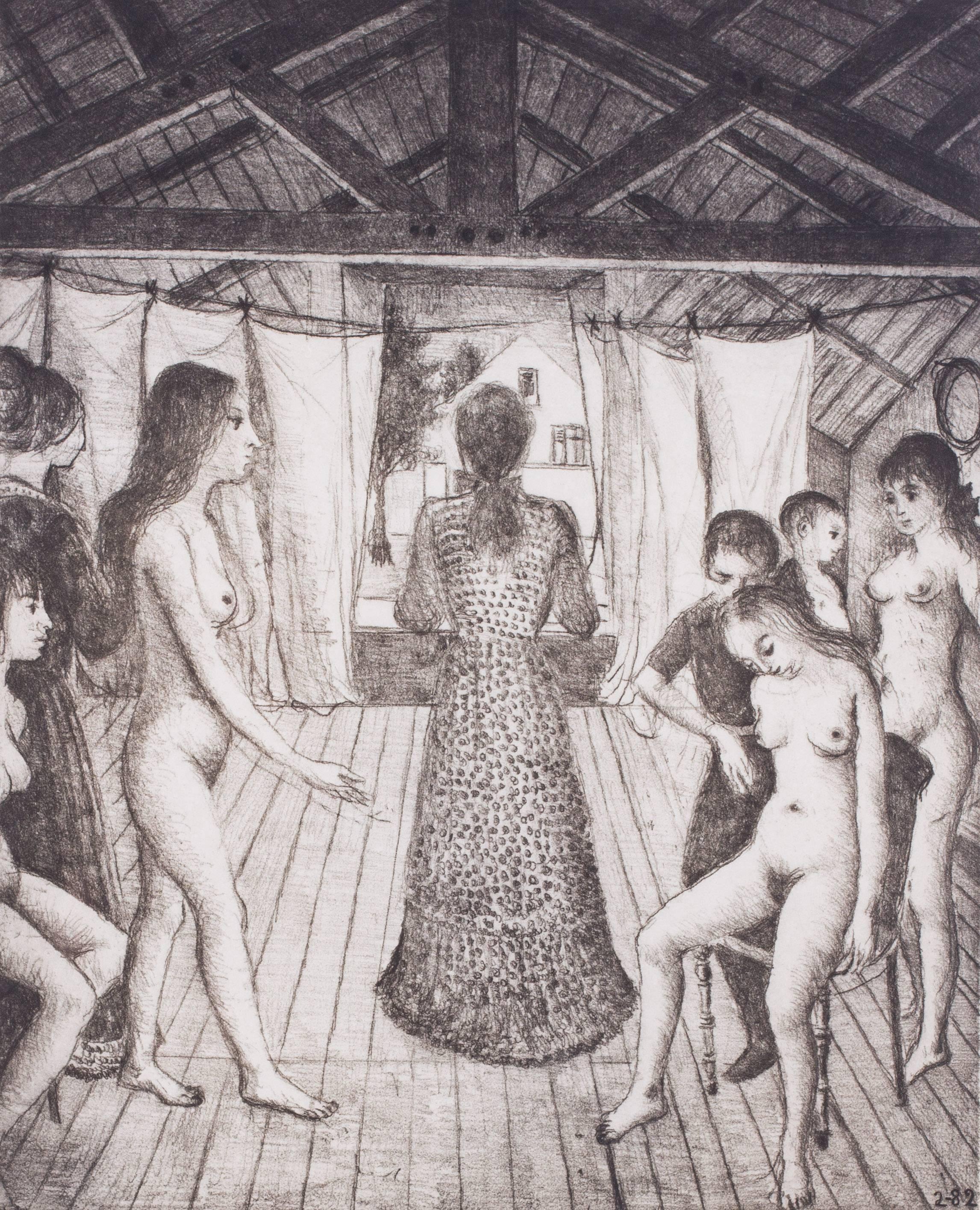 Le Grenier - Print by Paul Delvaux