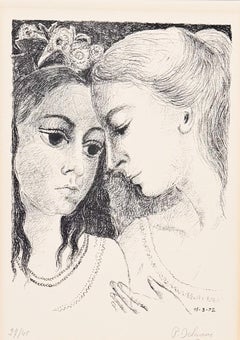 Paul Delvaux (1897–1994) - Secrets - Lithograph on Arches paper - 1972